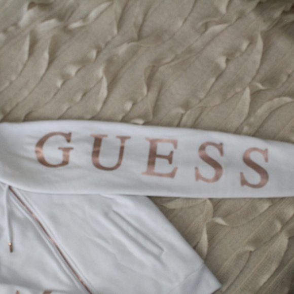 Guess white zip-up hoodie - Picture 2 of 3